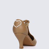 Lovella Comfy Heels In Brown
