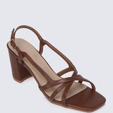 Sooya Comfy Heels In Brown