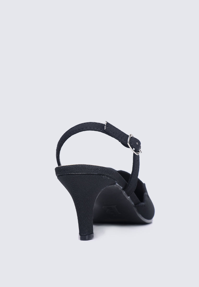 Yolanda Comfy Heels In Black - myballerine