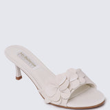 Anneliese Comfy Heels In Beige