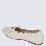 Clarimond Comfy Ballerina In Beige