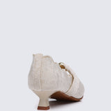 Sarah Comfy Heels In Beige