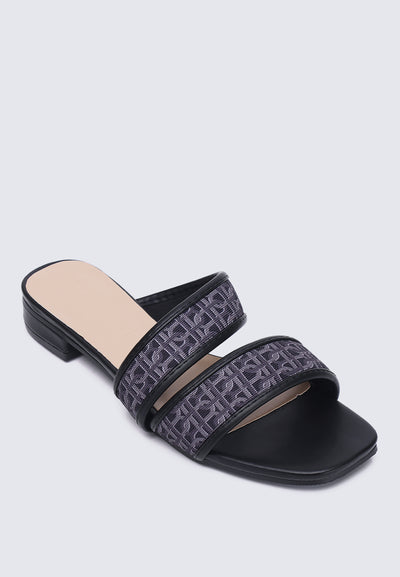 Myra Comfy Sandals In Black