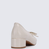 Estelle Comfy Heels In Beige