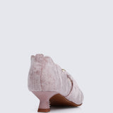 Sarah Comfy Heels In Pink