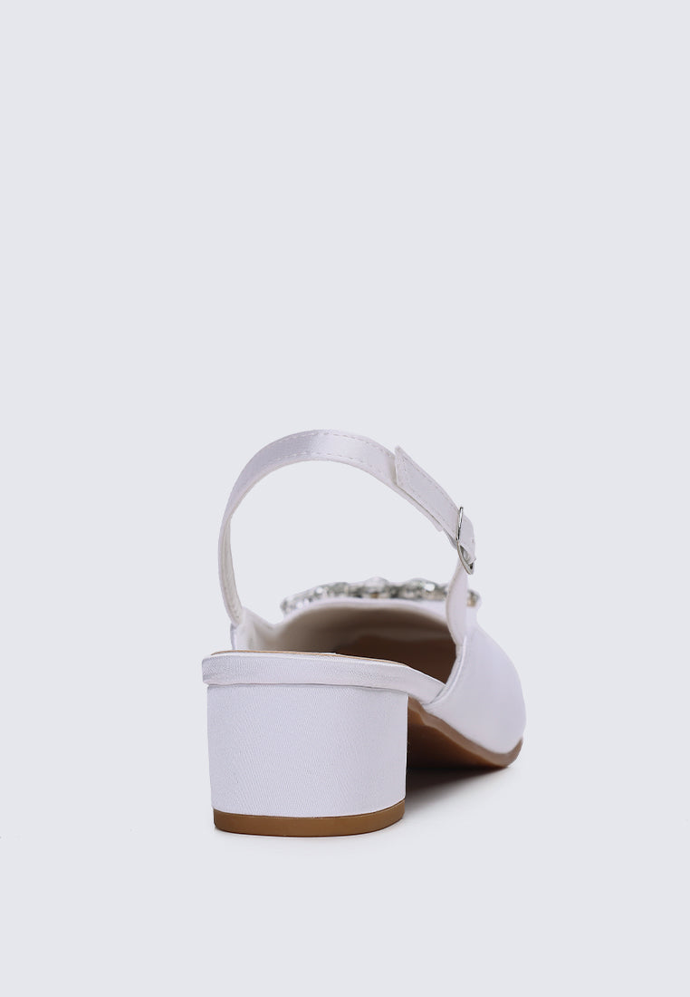 Maeve Comfy Heels In Ivory