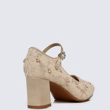 Candrea Comfy Heels In Nude