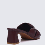 Kailia Comfy Heels In Maroon