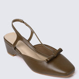 Anya Comfy Heels In Espresso