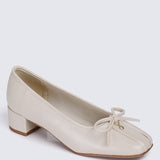 Estelle Comfy Heels In Beige