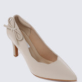 Misha Comfy Heels In Nude