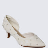 Kassia Comfy Heels In Ivory
