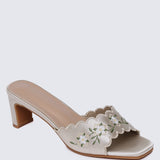 Katarina Comfy Heels In Champagne