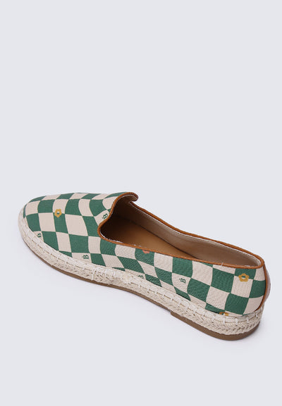 Patchworks for Me Comfy Espadrilles In Green