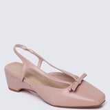 Anya Comfy Heels In Pink