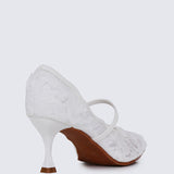 Cristelle Comfy Heels In White