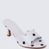 Noira Comfy Heels In White