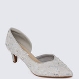 Kassia Comfy Heels In Silver