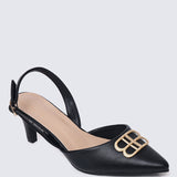 Portia Comfy Heels In Black