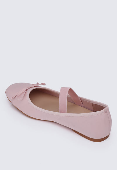 Eleanee Comfy Ballerina In Dusty Pink