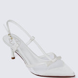 Ottilie Comfy Heels In White