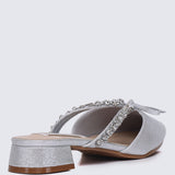Seraphine Comfy Heels In Silver