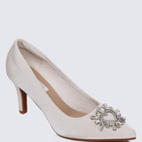 Heartina Comfy Heels In In Ivory