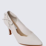Misha Comfy Heels In Ivory