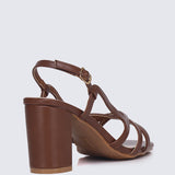 Sooya Comfy Heels In Brown