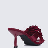 Alira Comfy Heels In Maroon