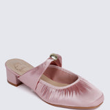 Loue Comfy Heels In Pink
