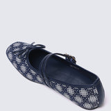 Zahra Comfy Ballerina In Navy