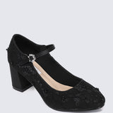 Candrea Comfy Heels In Black