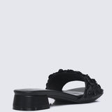 Corinne Comfy Sandals In Black