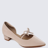 Vivienne Comfy Heels In Nude