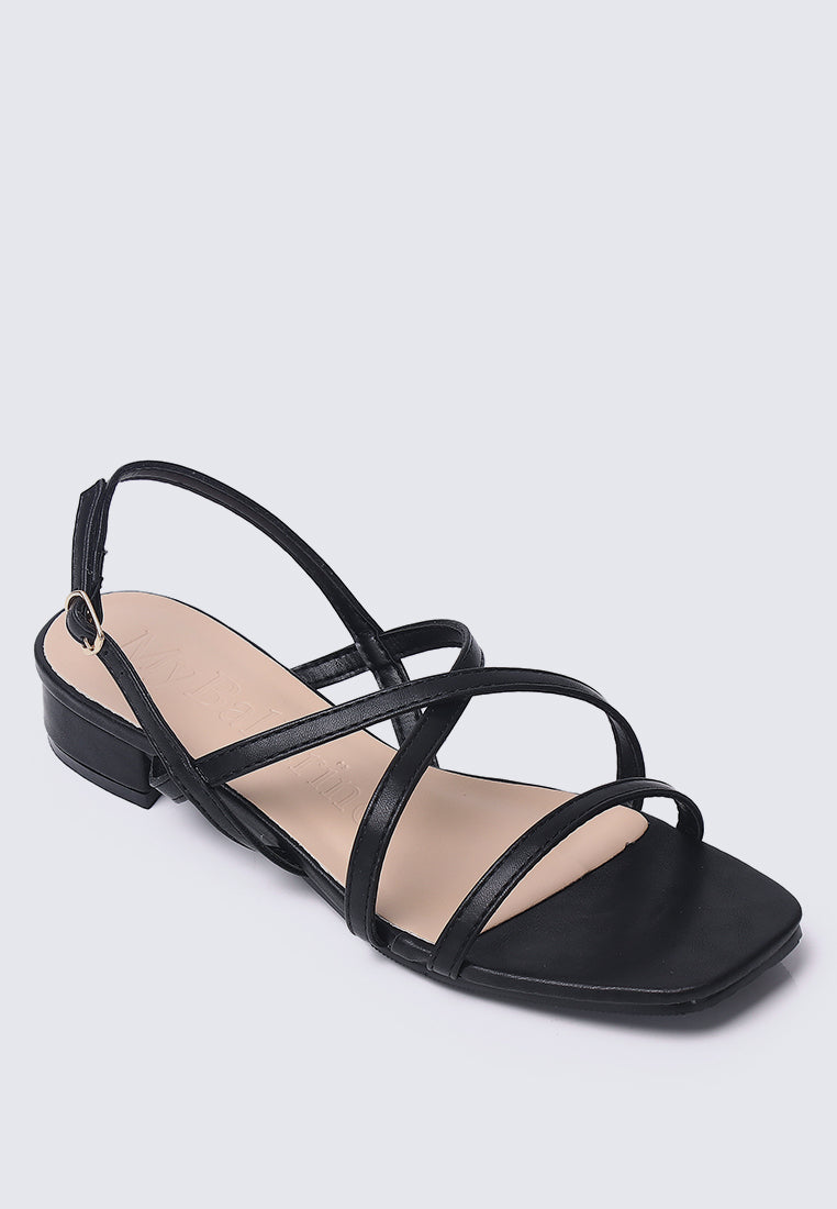 Savannah Comfy Sandals In Black
