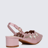 Anastasia Comfy Heels In Pink