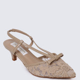 Colette Comfy Heels In Nude