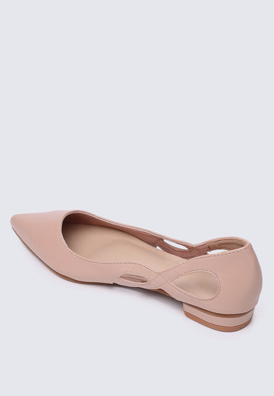 Eloise Comfy Flats In Blush