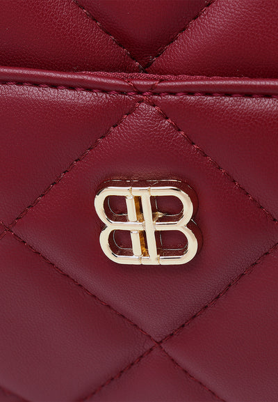 Bianca Shoulder Bag In Burgundy