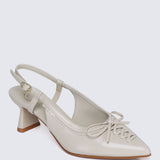 Mirabelle Comfy Heels In Beige