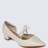 Vivienne Comfy Heels In Ivory