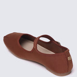 Faye FlexFit Comfy Ballerina In Brown