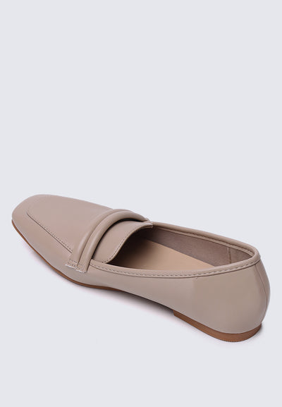 Aaliyah Comfy Loafers In Taupe