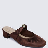 Loue Comfy Heels In Coffee