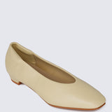 Priscilla Comfy Heels In Butter