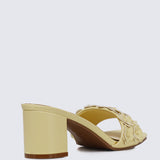 Cyrene Comfy Heels In Butter