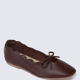 Clarimond Comfy Ballerina In Espresso