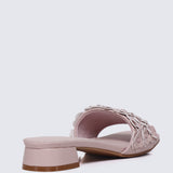 Corinne Comfy Sandals In Nude Pink