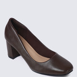 Pauline Comfy Heels In Espresso